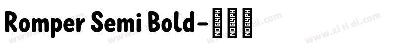 Romper Semi Bold字体转换 Romper Semi Bold字体转换
